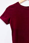 Robe t-shirt bourgogne (s)