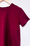 Robe t-shirt bourgogne (s)