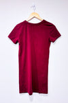 Robe t-shirt bourgogne (s)