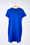 Robe bleue en tricot (s)