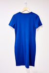 Robe bleue en tricot (s)