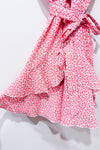 Robe cache-coeur rose fleurie (s)-SHEIN-La Penderie du Paradis 🕊