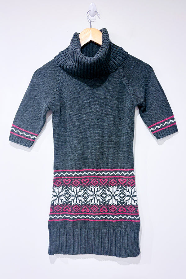 Robe grise en tricot à col roulé (xs)-Novito-La Penderie du Paradis 🕊