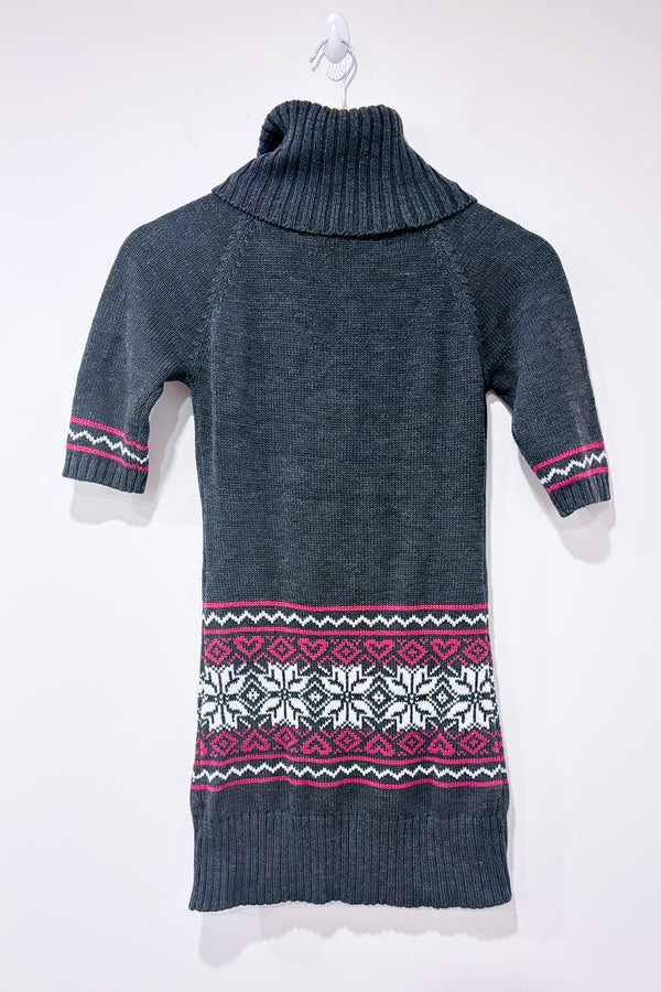 Robe grise en tricot à col roulé (xs)-Novito-La Penderie du Paradis 🕊