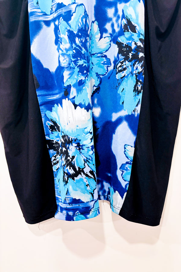 Robe noire et bleue fleurie (s)-Jessica-La Penderie du Paradis 🕊