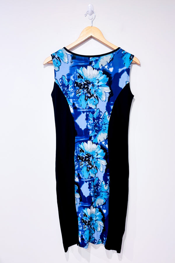 Robe noire et bleue fleurie (s)-Jessica-La Penderie du Paradis 🕊