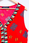 Robe rouge avec motifs (2X)-Gracila-La Penderie du Paradis 🕊