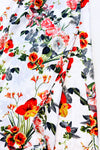 Robe maxi blanche fleurie avec froufrou (s)-Pretty Little Things-La Penderie du Paradis 🕊