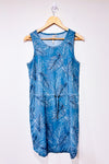 Robe bleue avec feuilles (s)-Max Cocos-La Penderie du Paradis 🕊