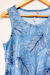 Robe bleue avec feuilles (s)-Max Cocos-La Penderie du Paradis 🕊