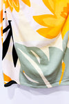 Robe ajustée orange et verte fleurie (m)-Guess-La Penderie du Paradis 🕊