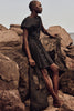 Robe noire sans manche (m)*