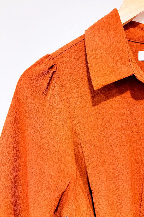 Robe orange brulé (m)*-Monteau-La Penderie du Paradis 🕊