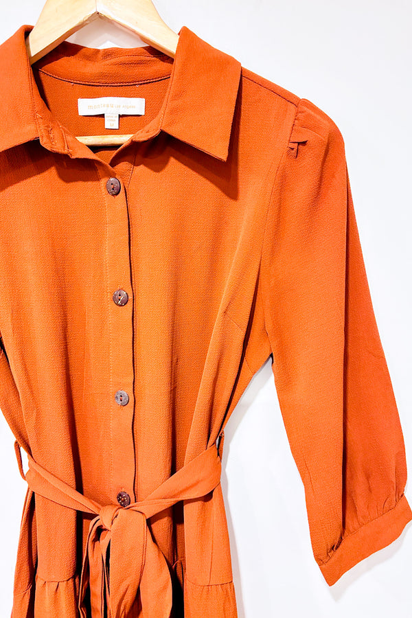 Robe orange brulé (m)*-Monteau-La Penderie du Paradis 🕊
