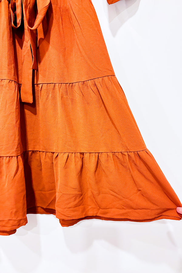 Robe orange brulé (m)*-Monteau-La Penderie du Paradis 🕊