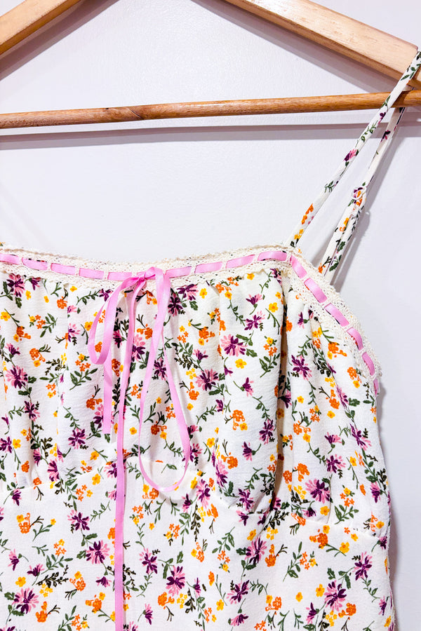 Robe crème fleurie (s)-Autres-La Penderie du Paradis 🕊