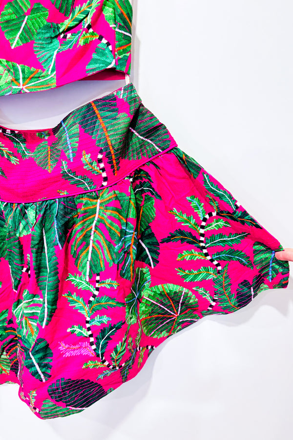 Robe rose avec ouverture sur le côté et une manche (m)*-FARM Rio-La Penderie du Paradis 🕊