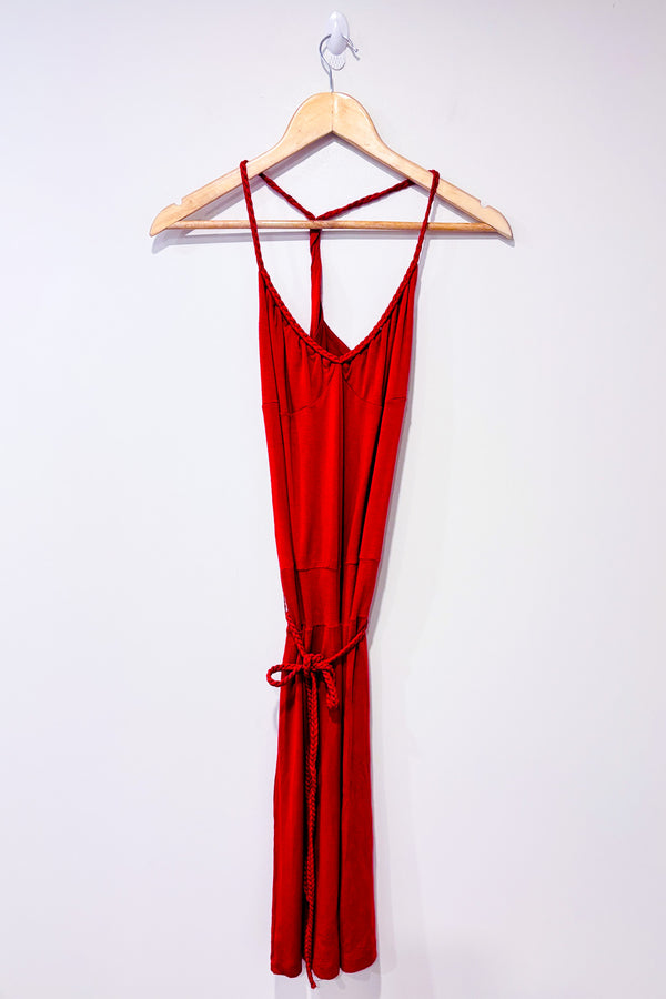 Robe ajustée bourgogne (l)-Second-La Penderie du Paradis 🕊