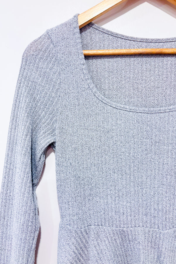 Robe grise côtelée (s)-SHEIN-La Penderie du Paradis 🕊