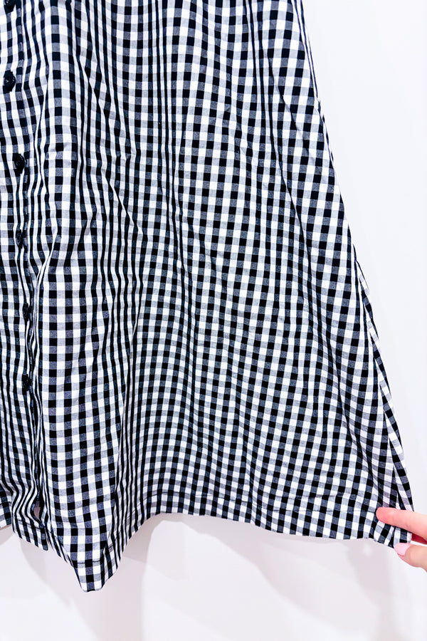 Robe noire et blanche à carreaux (xl)*-Reitmans-La Penderie du Paradis 🕊