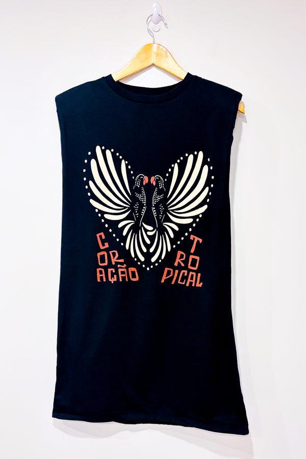 Robe midi Aras sans manches à motif graphique (xs)* seconde main - Farm Rio- La Penderie du Paradis