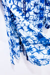 Robe couvre-maillot bleue et blanche motif tie-dye seconde main - Ava James- La Penderie du Paradis
