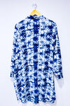 Robe couvre-maillot bleue et blanche motif tie-dye seconde main - Ava James- La Penderie du Paradis