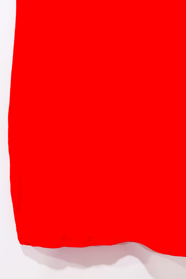 Robe ajustée rouge-orange* seconde main - Privacy Please- La Penderie du Paradis