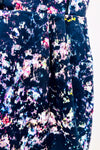 Robe noire et multicolore détails faux cuir seconde main - Club Monaco- La Penderie du Paradis