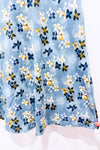 Robe d'été bleue fleurie seconde main - Max Cocos- La Penderie du Paradis