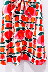 Robe rouge et blanche fleurie* seconde main - Smak Parlour- La Penderie du Paradis