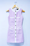 Robe rose pâle en tweed* seconde main - Sister Jane- La Penderie du Paradis