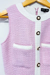 Robe rose pâle en tweed* seconde main - Sister Jane- La Penderie du Paradis