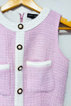 Robe rose pâle en tweed* seconde main - Sister Jane- La Penderie du Paradis