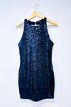 Robe ajustée noire à paillettes scintillantes* seconde main - Dynamite- La Penderie du Paradis