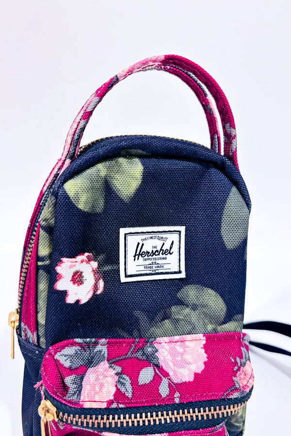 Mini sac Nova à bandouliere vert fleuri-Herschel-La Penderie du Paradis 🕊