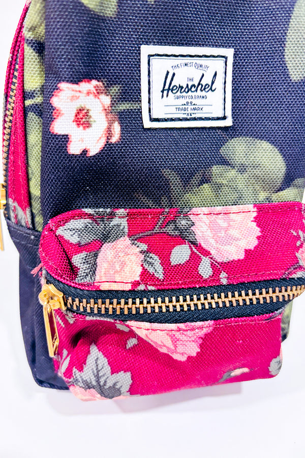 Mini sac Nova à bandouliere vert fleuri-Herschel-La Penderie du Paradis 🕊