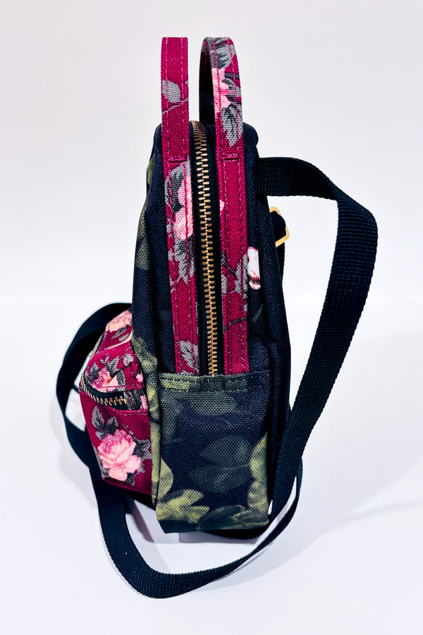 Mini sac Nova à bandouliere vert fleuri-Herschel-La Penderie du Paradis 🕊