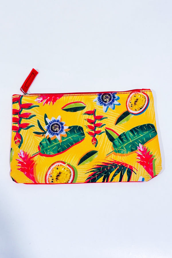 Pochette jaune fleurie-Yves Rocher-La Penderie du Paradis 🕊