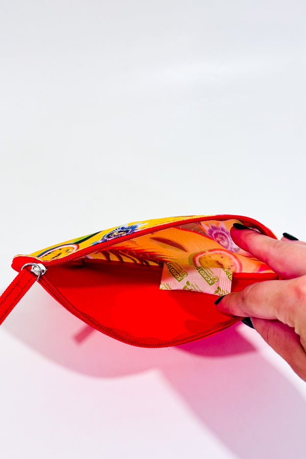 Pochette jaune fleurie-Yves Rocher-La Penderie du Paradis 🕊