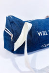 Sac de sport bleu en denim ''Will Workout for Cupcakes''*-Autres-La Penderie du Paradis 🕊