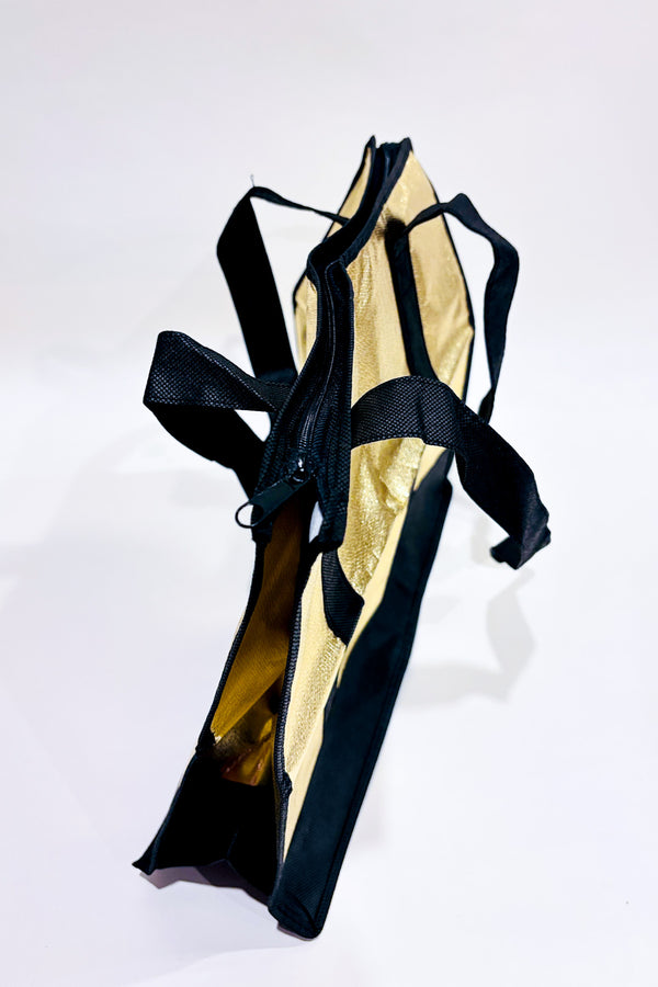 Sac réutilisable or et noir seconde main - Autres- La Penderie du Paradis