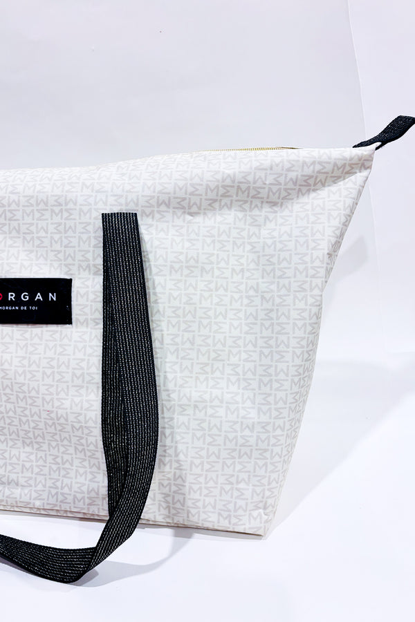 Sac de voyage beige à motifs seconde main - Morgan de Toi- La Penderie du Paradis