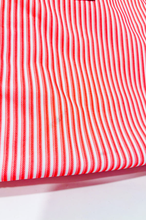 Sac réutilisable rose rayé rigide seconde main - Lancôme- La Penderie du Paradis