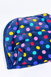 Trousse cosmétique grise à pois multicolore seconde main - Autres- La Penderie du Paradis