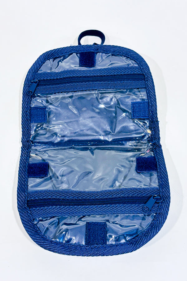 Trousse cosmétique grise à pois multicolore seconde main - Autres- La Penderie du Paradis