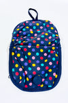 Trousse cosmétique grise à pois multicolore seconde main - Autres- La Penderie du Paradis