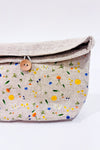 Trousse cosmétique beige avec fleurs seconde main - Yves Rocher- La Penderie du Paradis