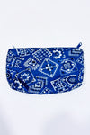 Petite pochette bleue et blanche à motifs seconde main - Autres- La Penderie du Paradis