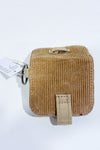 Sac fourre-tout beige en velours côtelé avec pochette* seconde main - Yves Rocher- La Penderie du Paradis